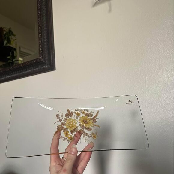 Vintage Viking Glass Tray - Picture 1 of 7